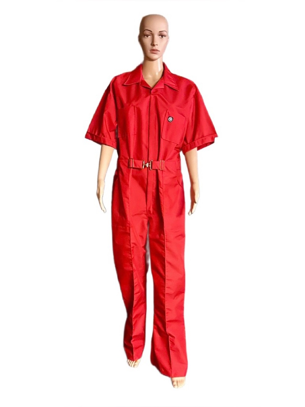 American Classic by Para-Suit ~ Vtg ~ USA~ Large Red ~ Coveralls/Jumpsuit ~ New
